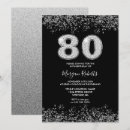 Search for platinum birthday invitations Silver