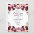 Search for burgundy quinceanera invitations Mis quince anos