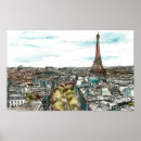Search for eiffel tower posters Watercolor
