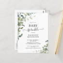 Search for post baby shower invitations Botanical