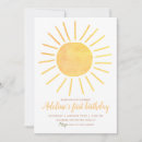 Search for you are my sunshine 1st birthday invitations Girl first birthday