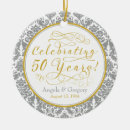 Search for 50th wedding anniversary ornaments Damask