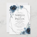 Search for navy and silver wedding invitations Foil