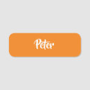 Search for orange name tags Minimalist