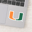 Search for university stickers University of miami