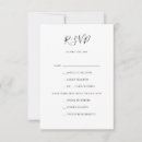 Search for food choice rsvp cards Bride