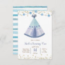 Search for tribal birthday invitations Teepee