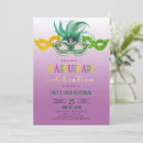 Search for pink and blue masquerade mask invitations Party