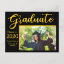 Search for class of 2021 graduation announcement cards black and gold