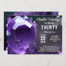 Search for aquarius birthday invitations Amethyst