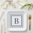 Search for monogram paper plates Minimalist