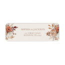 Search for autumn return address labels Terracotta