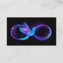 Search for infinity business cards Black