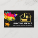 Search for paint splatter business cards Painter