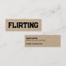 Search for flirting business cards Romance
