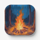 Search for campfire paper plates Watercolor