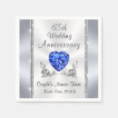 Search for 65th anniversary napkins Sapphire