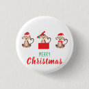 Search for funny christmas buttons Green