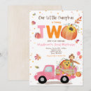 Search for harvest birthday invitations Pumpkin