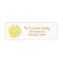 Search for sunshine return address labels Watercolor