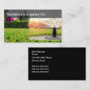 Search for sprinkler business cards Landscaping