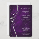 Search for purple vow renewal invitations Modern