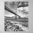 Search for golden gate bridge posters Black and white