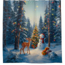 Search for christmas shower curtains Deer