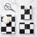 Search for black and white checkered wrapping paper Retro