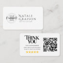 Search for feedback business cards Review request
