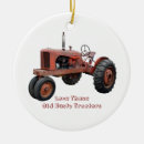 Search for red tractor ornaments Rural