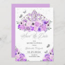 Search for purple butterfly quinceanera invitations Birthday