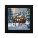 Search for vintage christmas gift boxes Winter wonderland