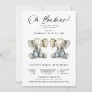 Search for twin elephant baby shower invitations Cute