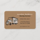 Search for moving company business cards Box truck