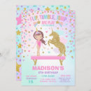 Search for gymnastics invitations Unicorn