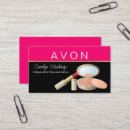 Search for avon business cards pink