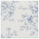 Search for blue toile fabric Botanical