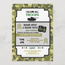 Search for army birthday invitations Party