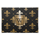 Search for fleur de lis placemats Gold