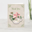Search for teapot thank you cards Pink roses