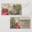 Search for clock business cards Vintage