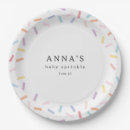 Search for rainbow paper plates Baby sprinkle