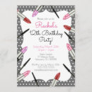 Search for makeup birthday invitations Girls