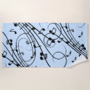 Search for music beach towels Musical notes