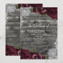 Search for burgundy rose wedding invitations Modern