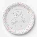 Search for rainbow paper plates Baby sprinkle