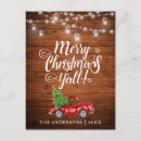 Search for vintage christmas postcards Truck christmas tree