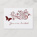 Search for save the date business cards red