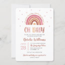Search for earthy baby shower invitations Rainbow